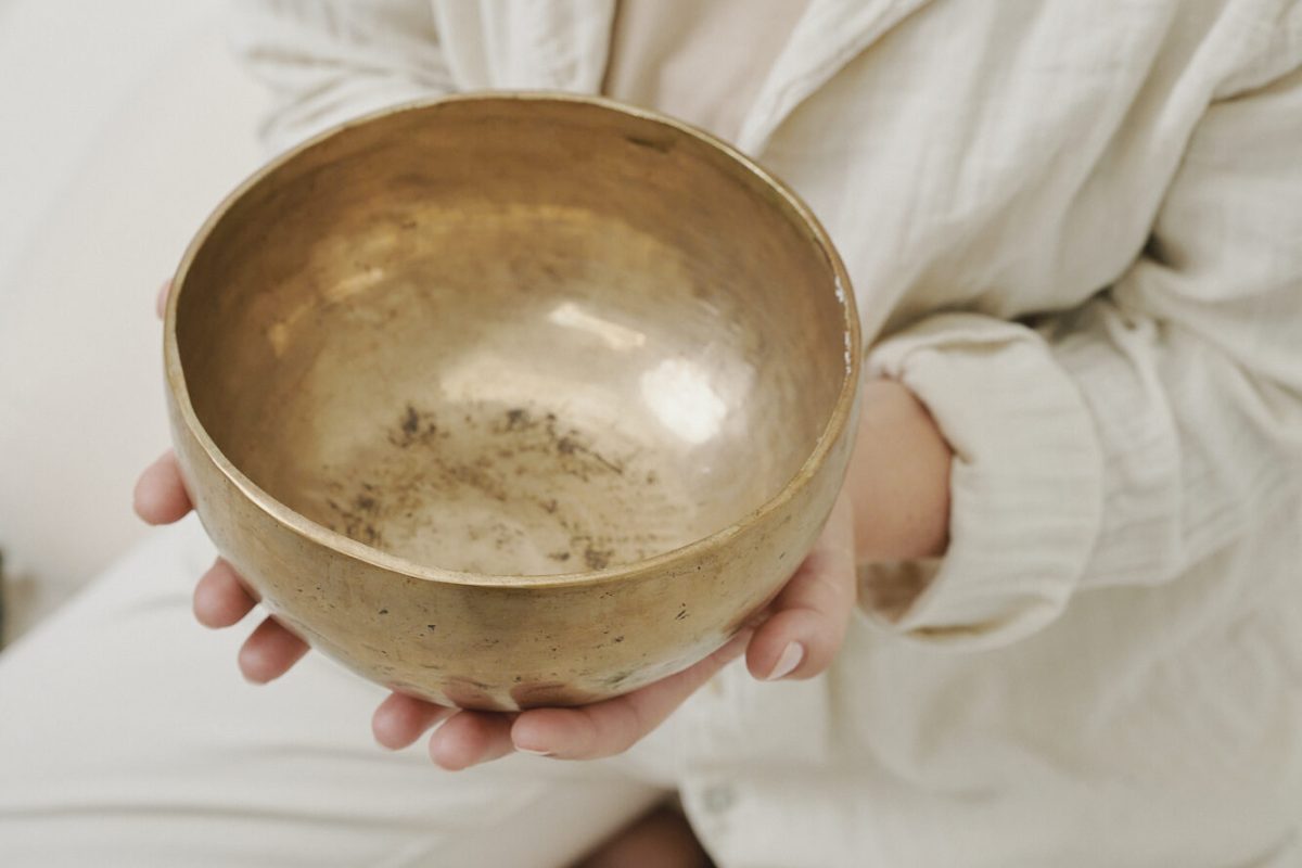 a person holding a bowl